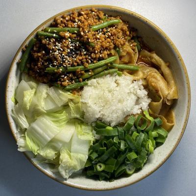 Biang Biang z „mielonym” i fasolką